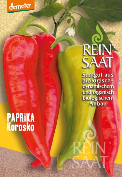 bio paprika, paprika korosko, semena reinsaat, semená papriky, sladká paprika,
